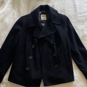Old Navy Classic Black Pea Coat